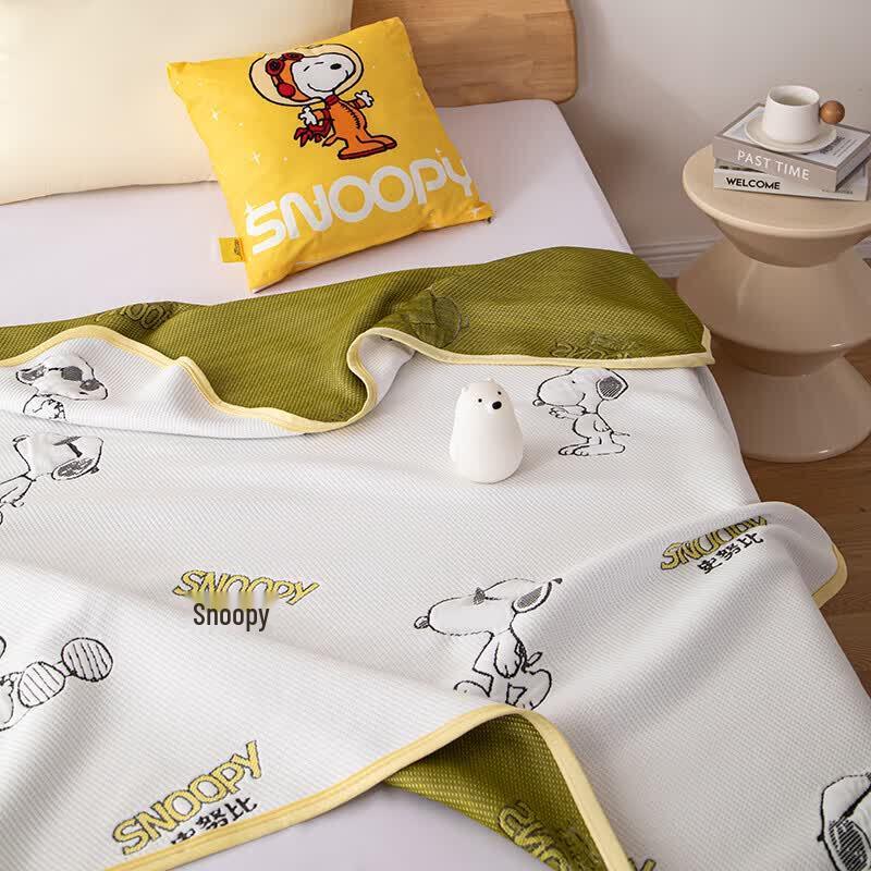SNOOPY Sommer Strickdecke