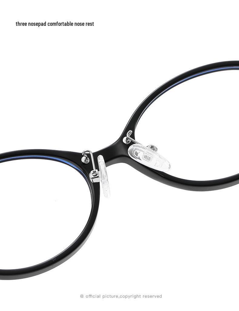 2026 Oval Retro TR Frame Glasses, Anti-Blue Light, High-End Casual Small Frame