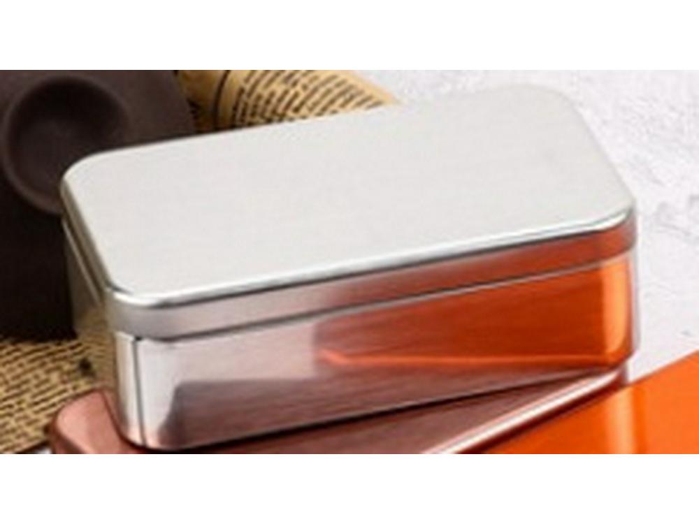 Brushed Iron Tea Can and Playing Card Storage Box