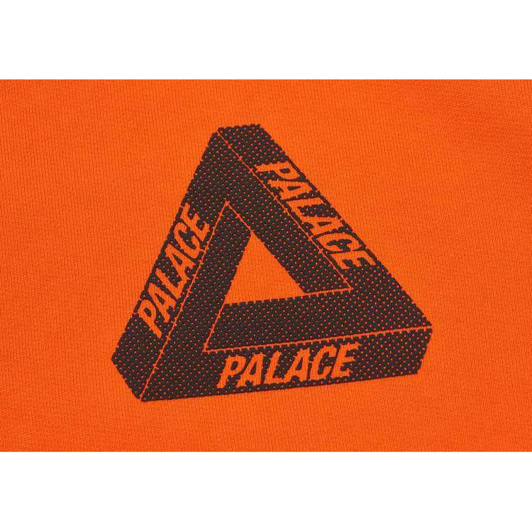 Palace Sudadera con Capucha de Malla Triple con Logo Estampado Unisex Naranja PAL-SS22-238