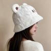 Thickened Plush Bucket Hat Windproof Beanies Hat Fashion Winter Hat  Outdoor