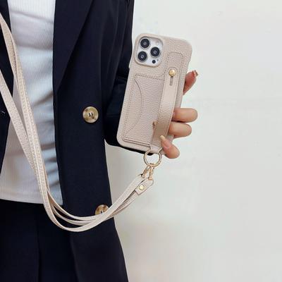 Luxusné PU kožené Crossbody puzdro na telefón s popruhom pre IPhone 14 Plus 13 12 11 Pro Max Peňaženka s držiakom na karty Nárazuvzdorný obal