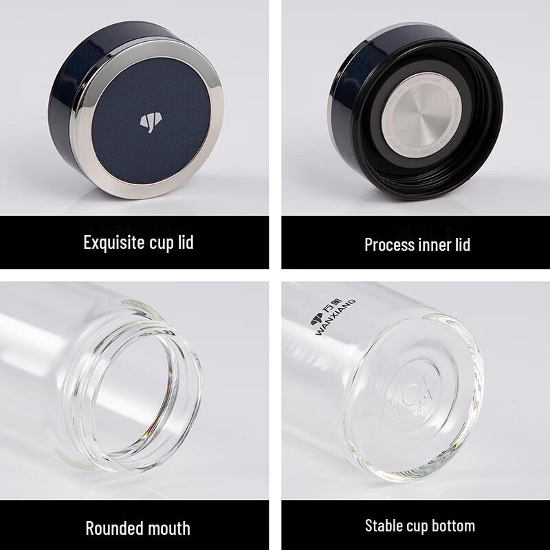 WANXIANG Glass Tea & Water Bottle with Infuser