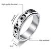Stern Mond Drehringe Damen Herren Fidget Meditation Anti-Angst Beruhigende Ringe