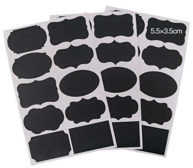 Erasable Self-Adhesive Frosted Blackboard Label for Glass Bottles