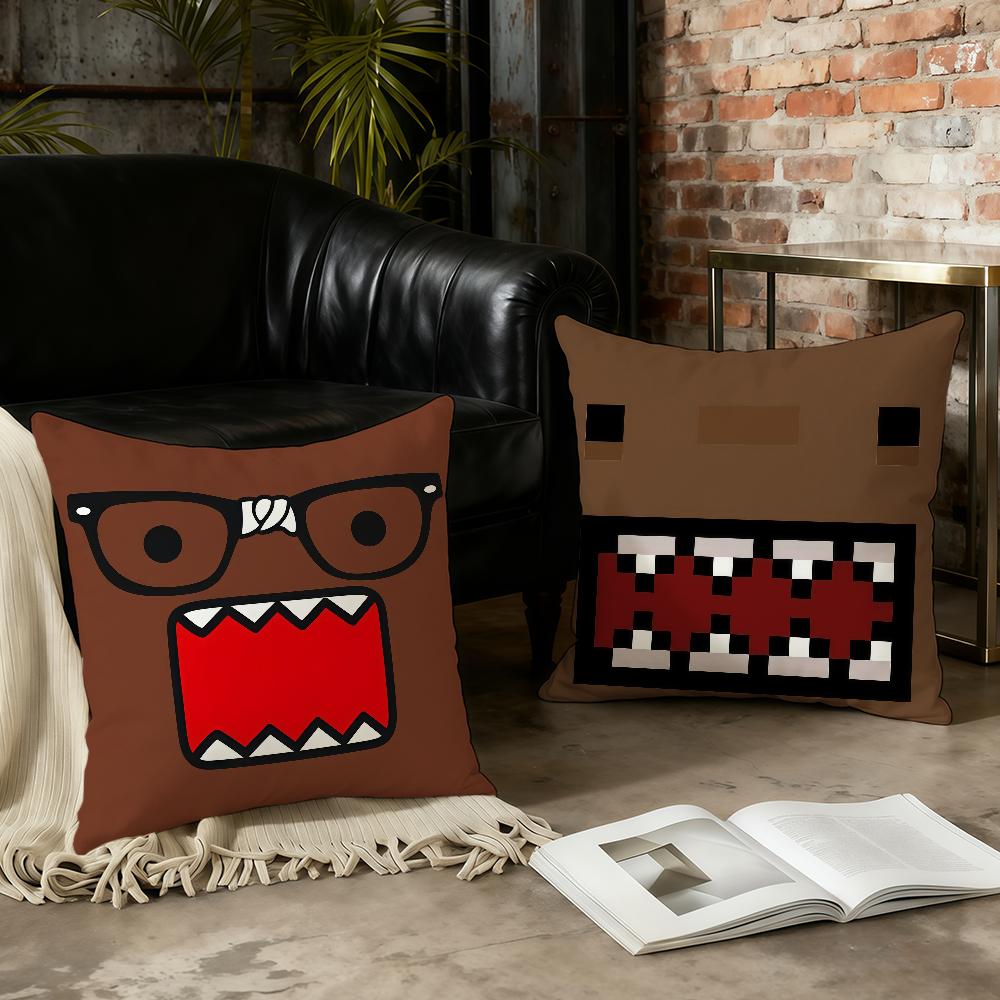 Cartoon D-Domo kun Cute cushion cover Home Office Convenient Nordic Simplicity Hit With Zipper Cushion Cover