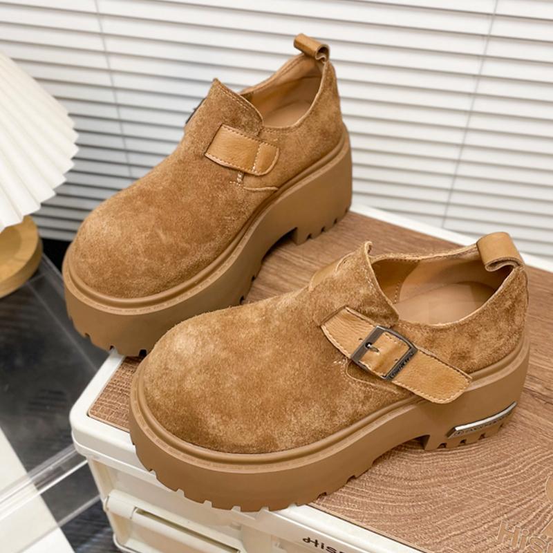Fashion Flats Women Sport Shoes Platform Suede Casual Loafers Shoes Fashion Autumn Woman Sneakers 2025 Brand Designer Chaussure Femme