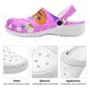 White Color Printed EVA Clogs Women Men Lightweight Breathable Garden Shoes Slip On Beach Pool Bathroom Home Sandals