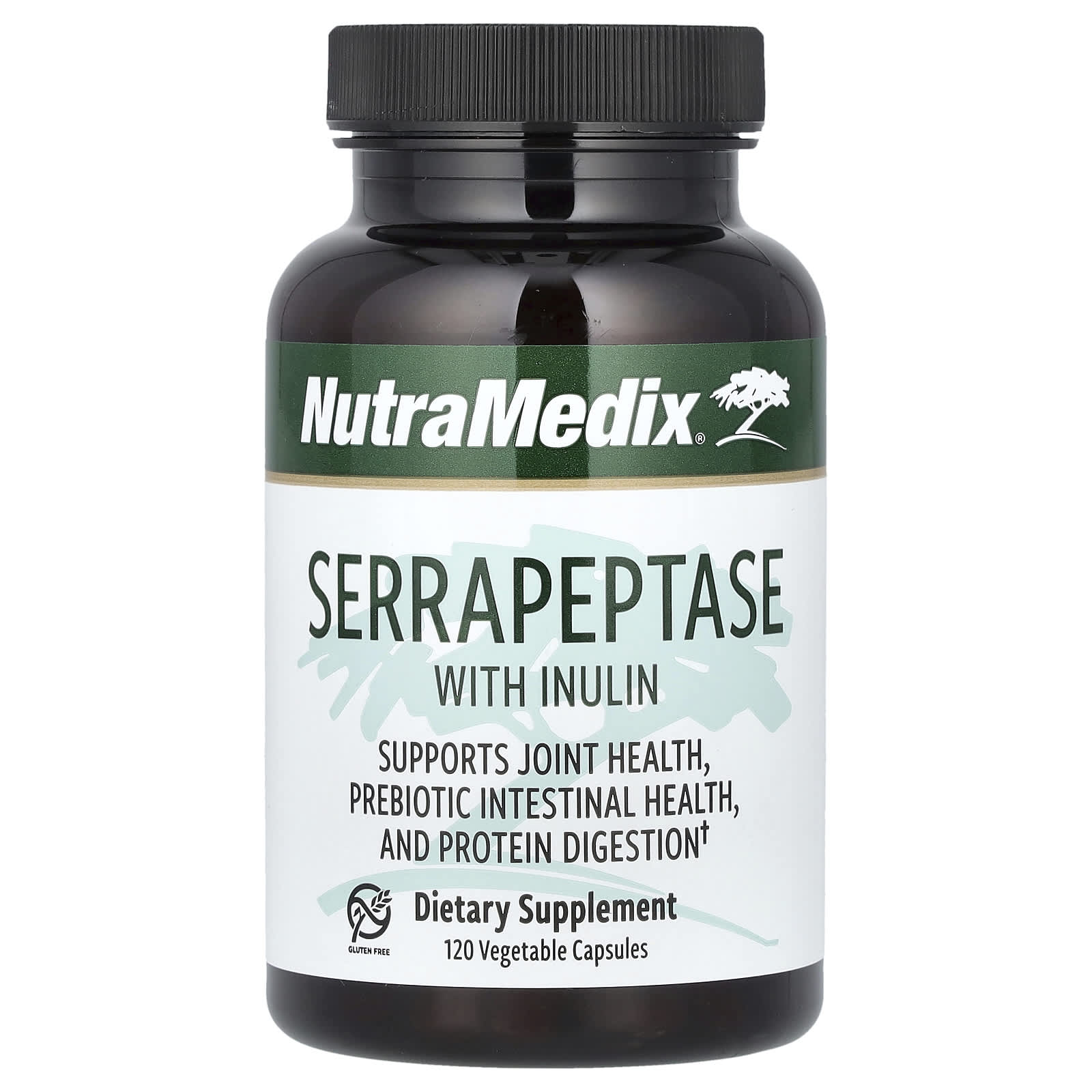 

Serrapeptase with Inulin, Veggie Capsules 120 (500Mg per Capsule)