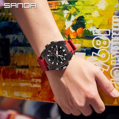 Reloj Deportivo Sanda Impermeable Multifunción para Estudiantes con Funciones para Exteriores y Diseño Popular Caliente de Douyin Live