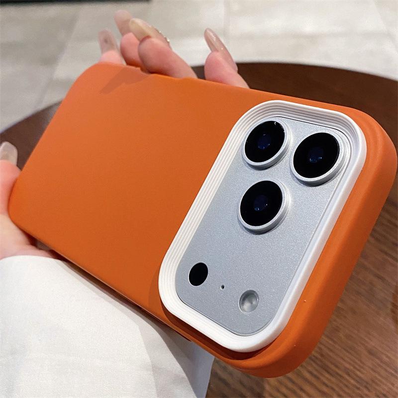 iPhone 17 Pro Three-in-One Liquid Spray Oil Phone Case, Compatible with Apple 16/15, Silicone 14, Cross-Border 1312