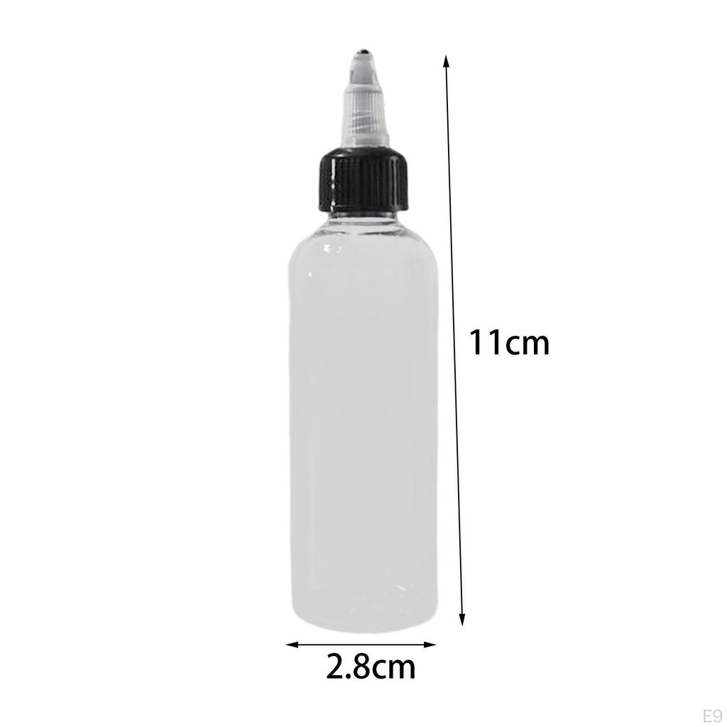 5 Count Sharp Dropper Bottles for Liquids with No Leakage Design