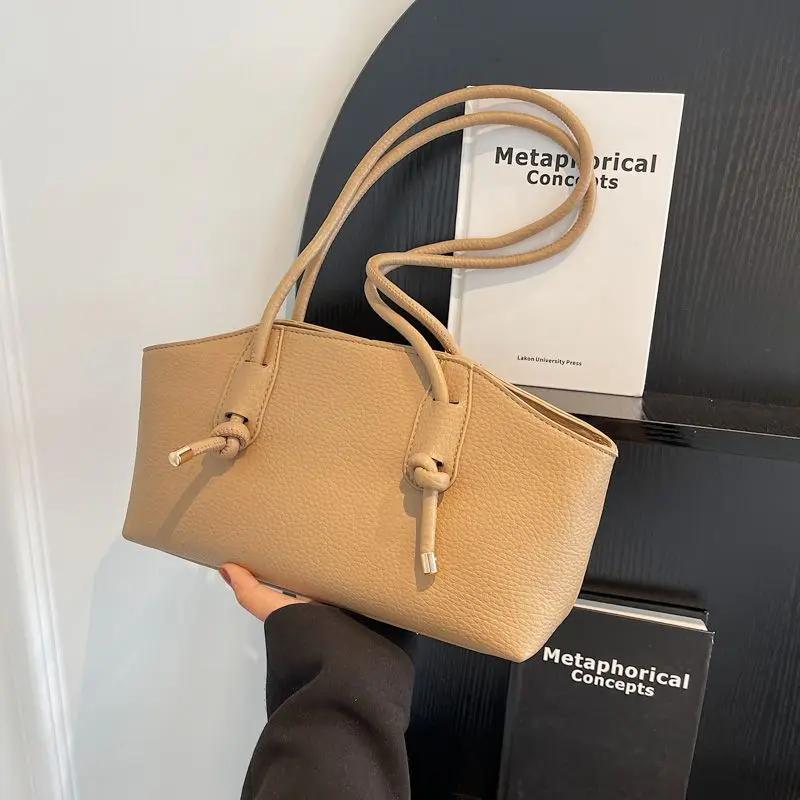 Bag woman 2025 new fashion all-in-one Korean style explosive high-end fashion small shoulder underarm commuting purse tote bags