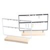Zhiyu Solid Wood & Iron Perforated Earring Display Stand