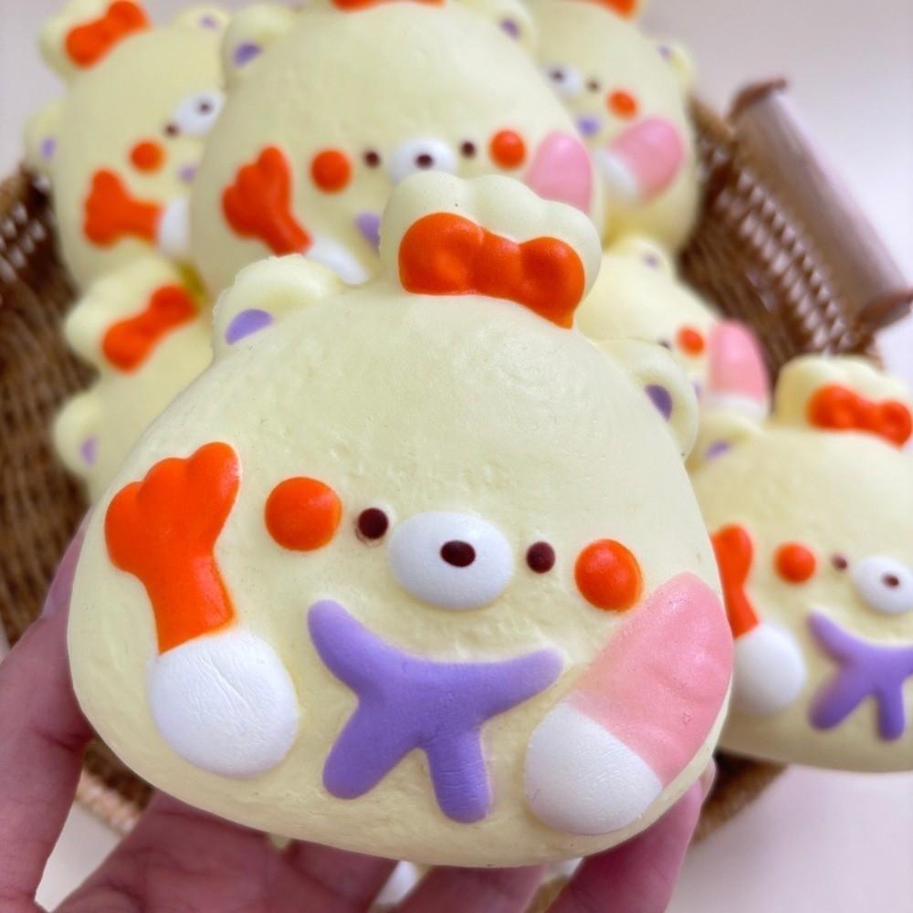 Slow Rebound Simulation Bread Pinch Photo Props Realistic Food Fidget Toy Party Gift