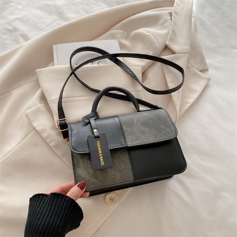 

Niche portable small bag women s 2 new fashion commuter small square bag high value single shoulder messenger bag чёрный