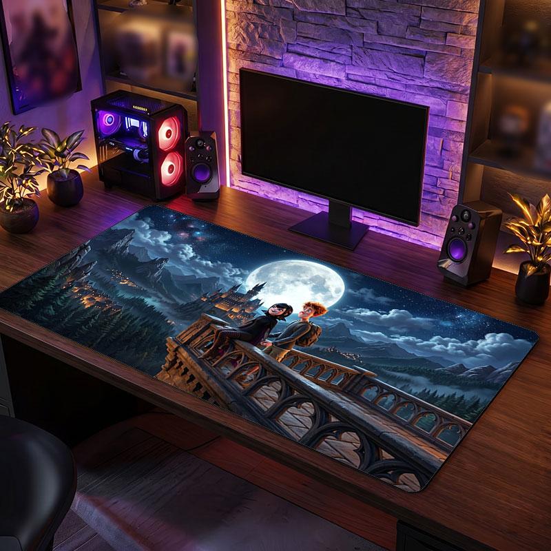 Big Mouse PadHotel Transylvania Extended Soft Desk Mat Gaming Office Computer Table Decor Mat
