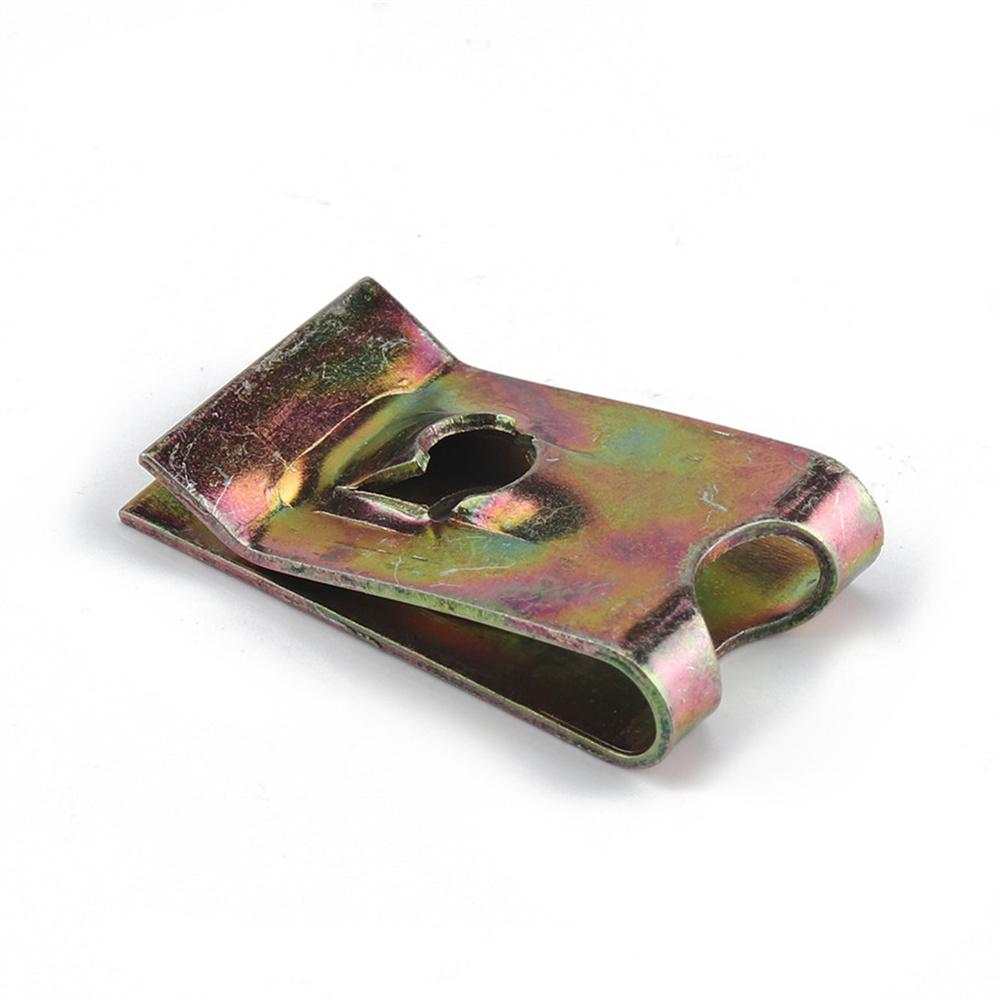 75X Motorcycle Car Universal Speed Fastener Screw U-Clips Spire Captive Nut Clip