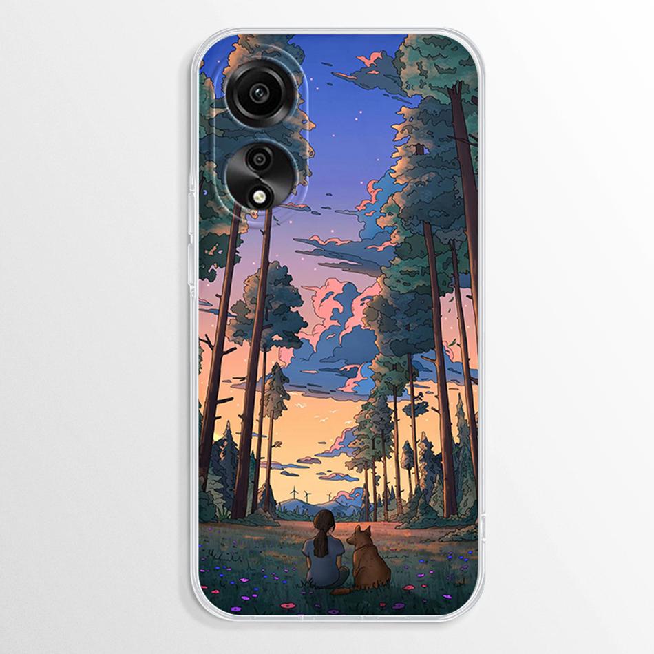 Pentru Oppo A38 A18 A78 A58 4G Carcasă Fundas Marmură Transparentă TPU Rezistentă la Șocuri Coque Pentru OppoA78 OppoA58 OppoA38 OppoA18 4G Moale Capa Carcase
