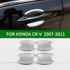 For Honda CR-V 2007-2011 Chrome Silver Door Bowl Cover Bezel Trim CRV 2008 2009 2010