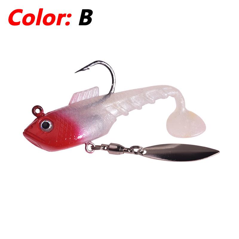 

Вращающаяся блестка, мягкая приманка с защитой от зацепов: Реалистичные прыжки для трансграничной рыбалки. 6.5 cm / 11 g