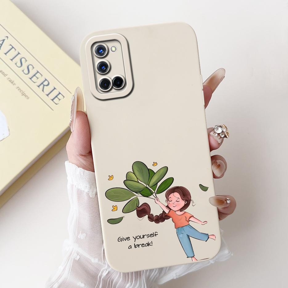 For Oppo A52 Case Oppo A72 A92 New Luxury Candy Painted Cover Soft Silicone Phone Case For Oppo A92 A 52 72 OppoA52 OppoA72 Bags Oppo A92