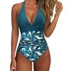 New European and American Foreign Trade Tight One-piece Swimsuit Women's Backless Sexy Cross-color Swimsuit