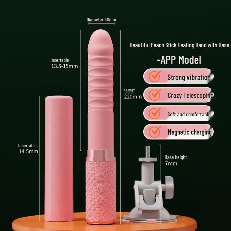 Women's Vibrating Massage Wand with Telescopic Motion and Stimulating Functions