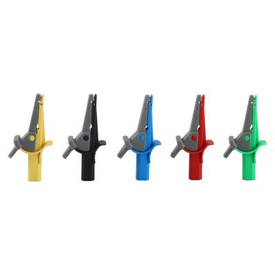 5PcsSet Battery Electrical Test Clip 10A 600V?1000V Multicolor Portable Safety 4mm Banana Jack