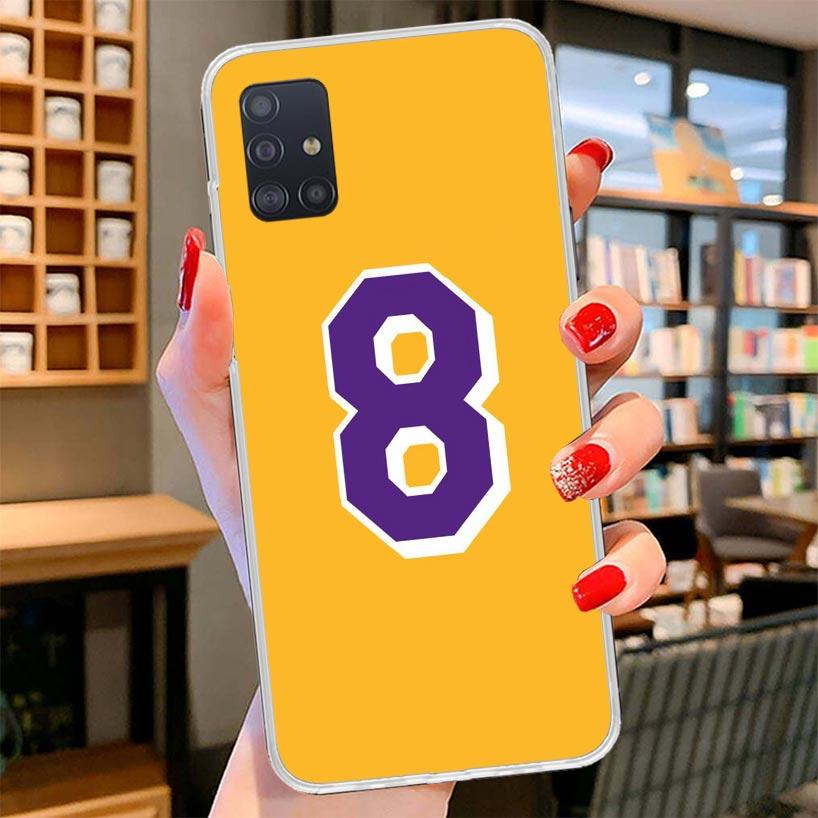 

Basketball 23 24 8 Number Cover Phone Case For Samsung Galaxy A12 A22 A32 A52 A72 A02S Phone Case Note 20 Ultra 10 S10 Plus A51 Samsung A71 4G