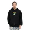 LI-NING Unisex 2023FW Cultural Series X Pablo Ientile Collaboration Loose Graphic Hooded Sweatshirt Black AWDT161-3
