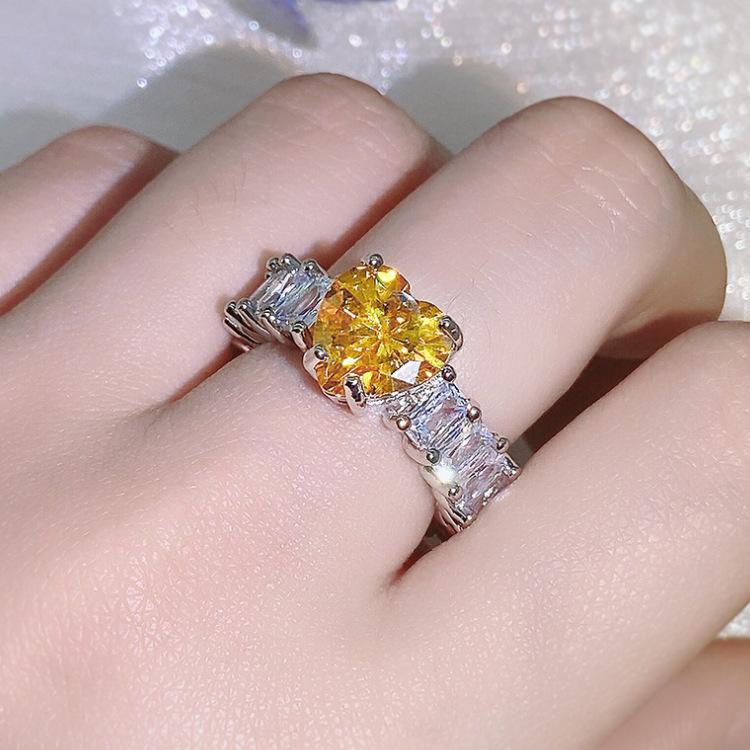 

Новые женские аксессуары Аквамарин Золото Морган Розовый Морсан Бриллиант Высокоуглеродистое Цирконовое Кольцо No. 10