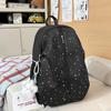 Schoolbag Korean Version Ins Little Star Schoolbag for Female Junior High School Students with a Sense of High-end Niche Does Not Collide 