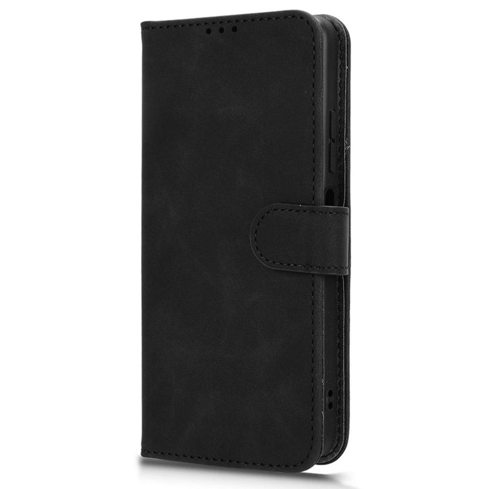 For ZTE Blade A75 4G Leather Case Skin-Feel Anti-Drop Wallet Flip Phone Cover