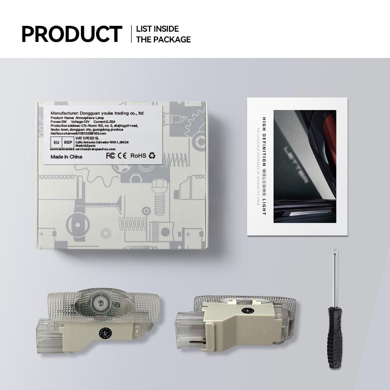 2 Stück Auto Tür Willkommenslicht für LEXUS ES LS IS IF LX RX GS GX HS NX LM LC LF RZ RC HD LED Lampe Nachrüstung Laser Dekor Projektor