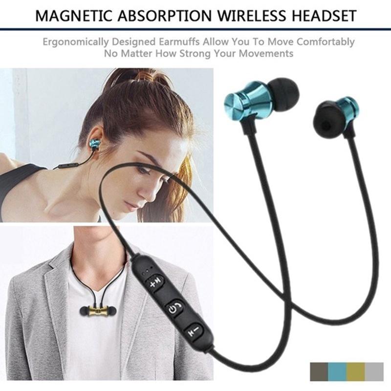 Magnetic Wireless Bluetooth Earphone Xt11 Music Phone Sport Earbuds With Mic