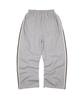 EASY NO EASY Track Line Pintuck Sweatpants - Gray