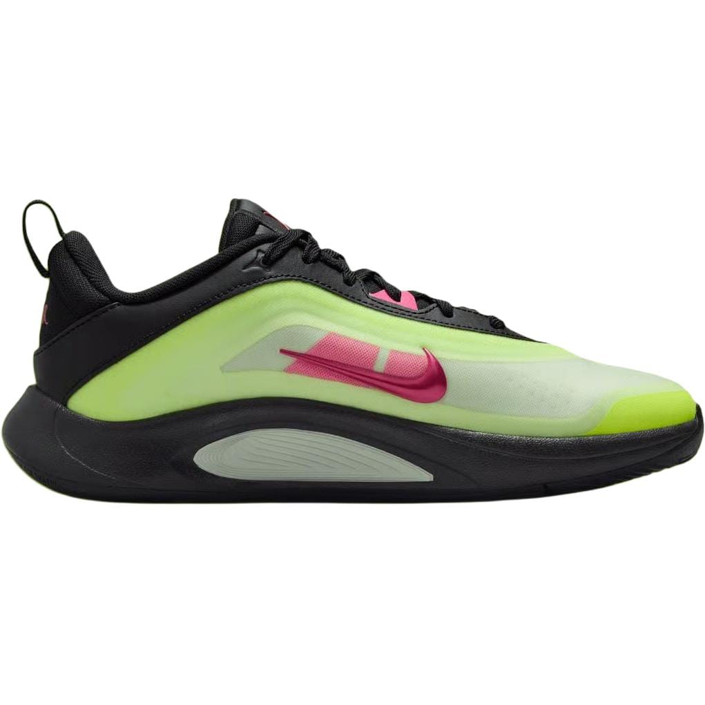Nike A'One Low Top Children's Basketball Shoes Neon Yellow Kids' HQ2294-001