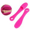 Silicone Face Cleansing Finger Brush Pore Cleaner Blackhead Removal Massager (Dark Rose Red)