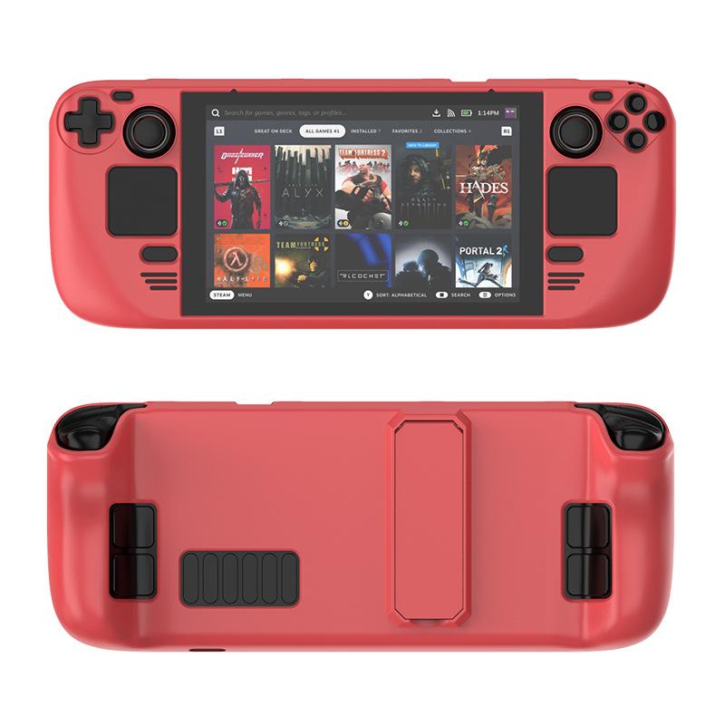 Suitable For Steam Deck Skin-Friendly Feel For Steam Deck Oled Colorful PC Protective Case With Stand Game Console Accessories