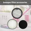 Pack of 3 Vacuum Filter Replacement Part Round Filter Vacuum Cleaner Accessories Replacement Filter for Vacuum Cleaner