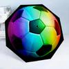 One Colorful Rainbow Soccer Ball And an Automatic Umbrella with 8 Frames, Perfect for Travel, Camping, And Casual Use. A Light