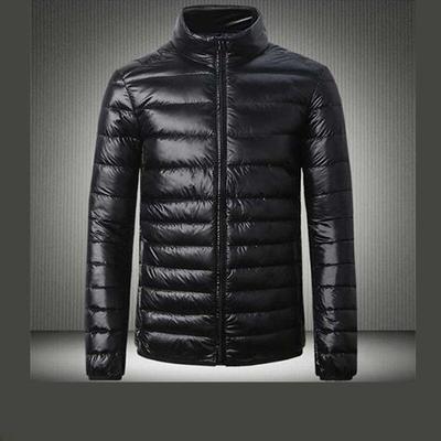 Men's Casual Short Light Down Cotton Stand Collar Jacket - Youth Style