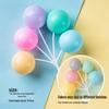 Colorful Retro Balloon Cake Toppers – Round Ball Dessert Decorations
