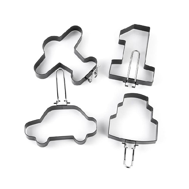 4 Pack Eggs Pancake Rings Stainless Steel Material for Fried Egg Kitchen Gadgets