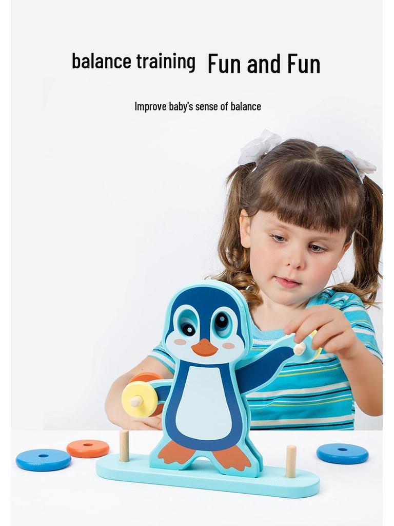 Children's Wooden Balance Scale Educational Toy