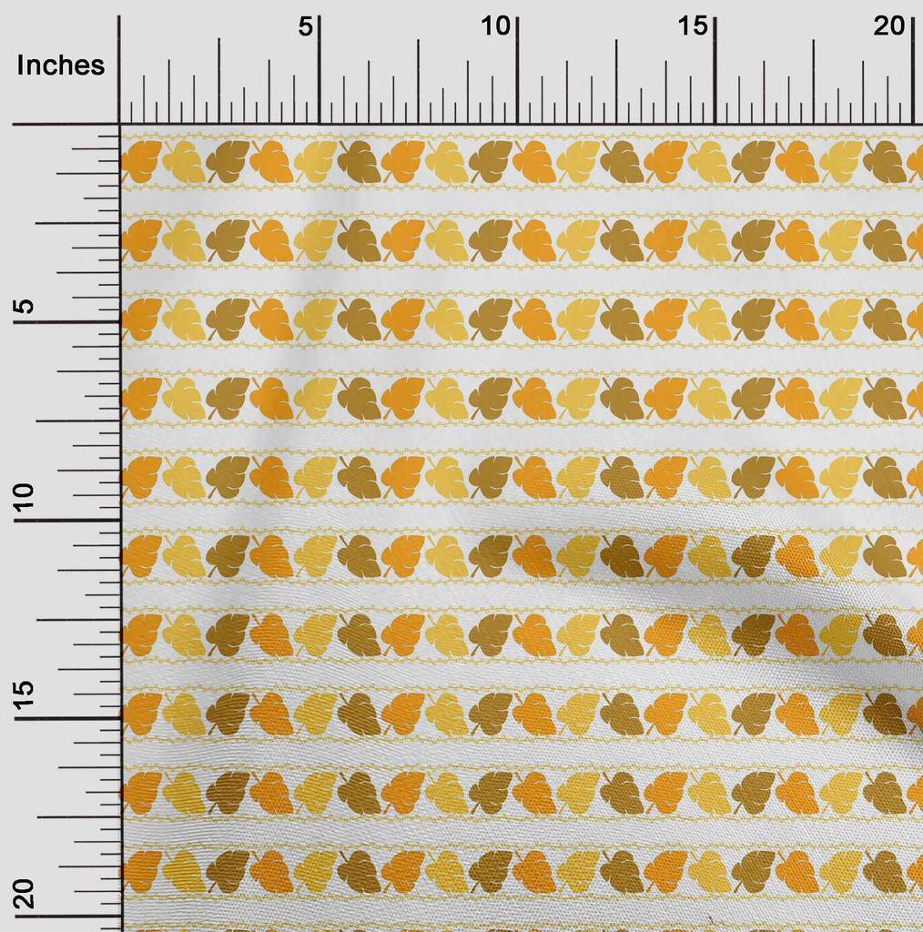 oneOone Cotton Flex Dark Teal Green Fabric Leaves Block Quilting Supplies Print Sewing Fabric By The Yard 40 Inch