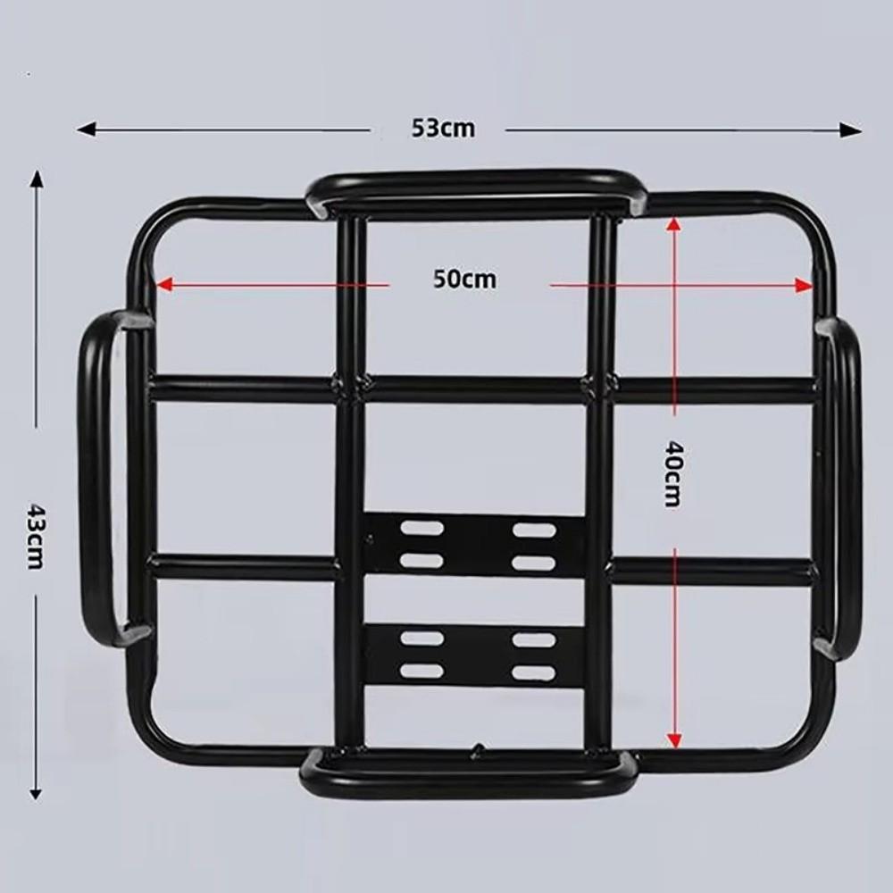 Rear Grille Loading Food Delivery Box Rack Black Freight Rack For Motorcycle Electric Bicycle