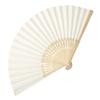 Various Colors Chinese Folding Bamboo Ribs Fan DIY Blank Paper Fan Wedding Shower Party Decor