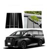 6PCS Glossy Black B C Pillar Posts Sticker Fit For Toyota Alphard Vellfire 40 2024-2026  Window Center Column Cover Trim